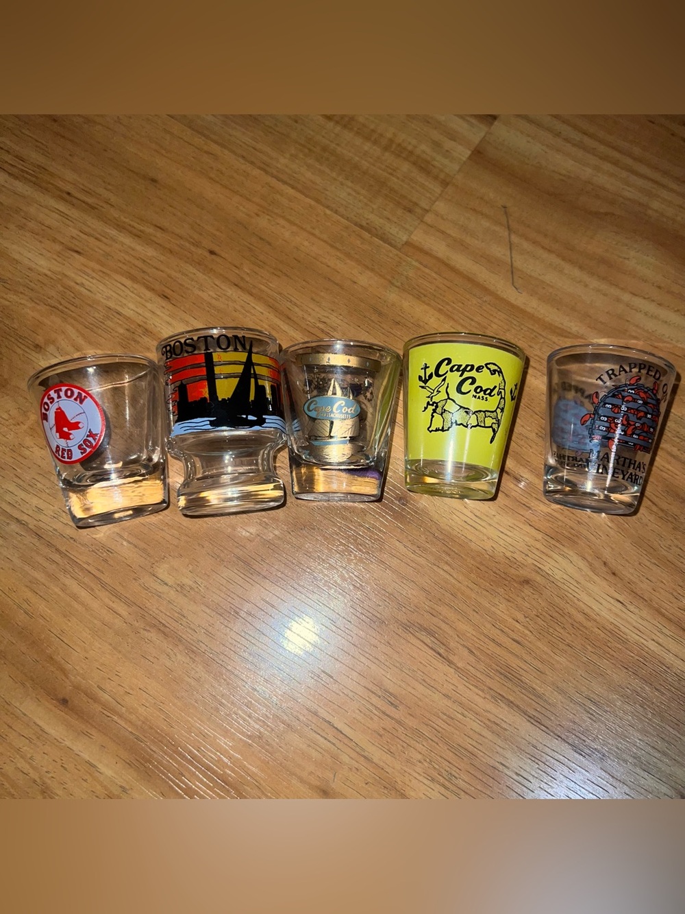 Boston & Cape Cod Souvenir Shot Glass Set